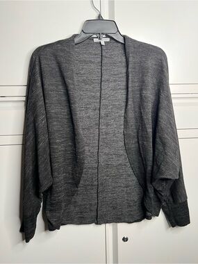 ☀️ Charlotte Russe Dark Gray Open Front Cardigan